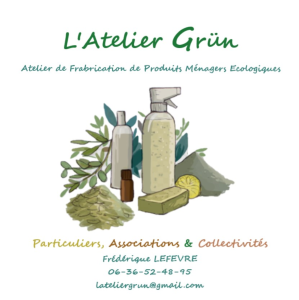 Atelier Grün fabrication produits entretien écologiques pour la maison